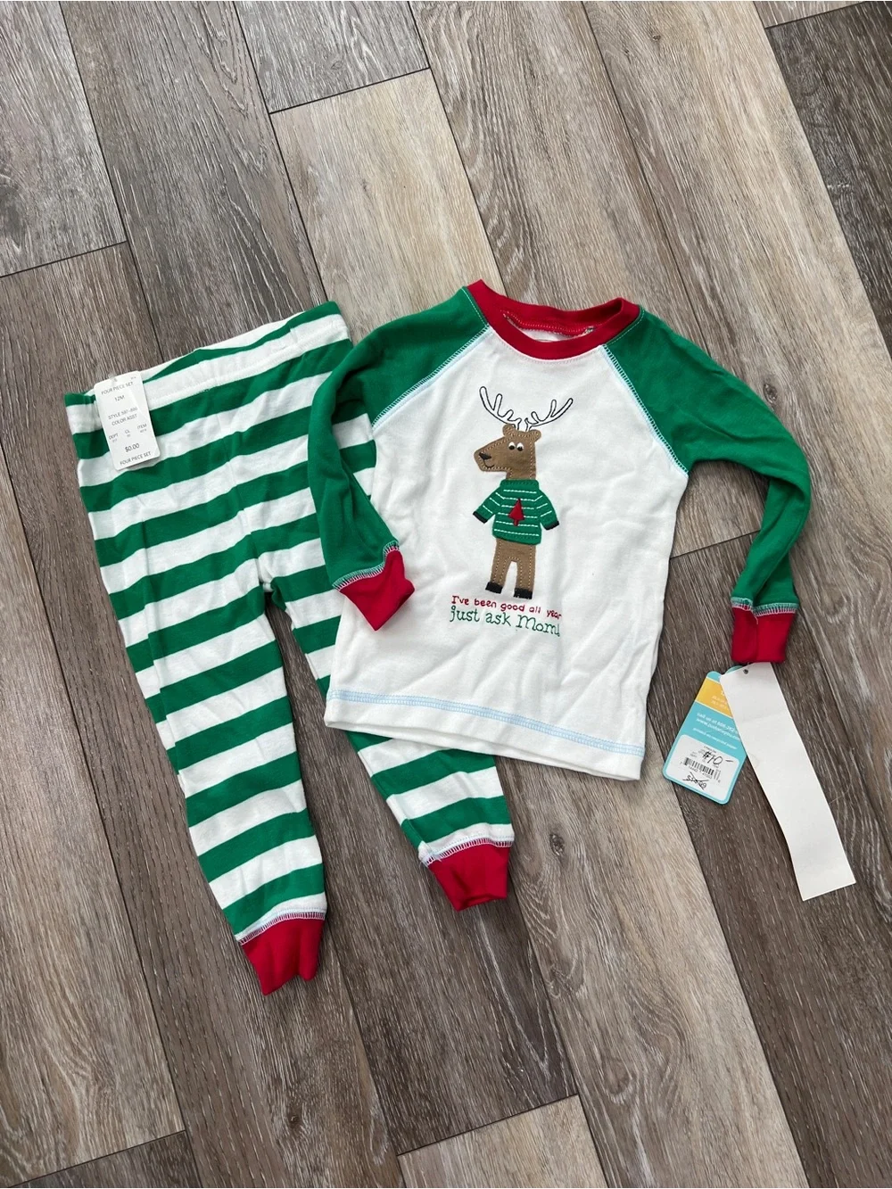 Just One You by Carter’s Christmas rain dear pajamas NWT